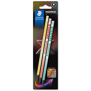 STAEDTLER Norix® Bleistifte HB farbsortiert, 3 St.