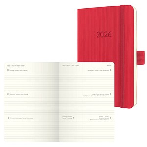 SIGEL Taschenkalender Conceptum 2026 rot, 1 St.