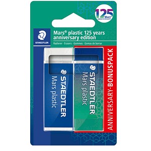 STAEDTLER Radiergummi Mars plastic farbsortiert, 2 St.