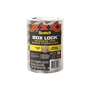 Scotch Packbänder Box Lock™  transparent 48,0 mm x 50,0 m 3 Rollen