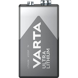 VARTA Batterie ULTRA LITHIUM Lithium E-Block 9,0 V, 1 St.
