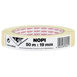 NOPI Kreppband beige 19,0 mm x 50,0 m 1 Rolle