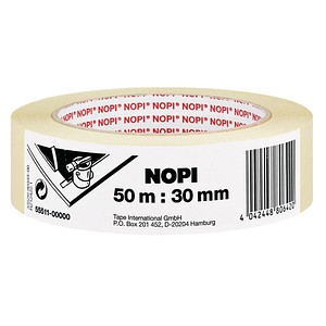 NOPI Kreppband beige 30,0 mm x 50,0 m 1 Rolle