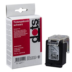 dots schwarz Tintenpatrone ersetzt HP 301XL (CH563EE) dots schwarz Tintenpatrone ersetzt HP 301XL (CH563EE)