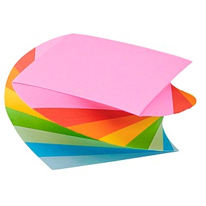 folia Notizwürfel Regenbogen farbsortiert folia Notizwürfel Regenbogen farbsortiert