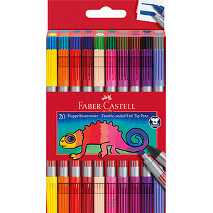 FABER-CASTELL Filzstifte farbsortiert, 20 St.