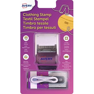 AVERY Zweckform Textilstempel  selbstfärbend schwarz ohne Logo, 1 St.