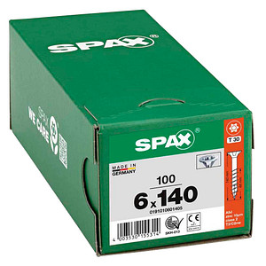 SPAX® Universalschrauben T30 Senkkopf WIROX 6 mm x 140 mm, 100 St.