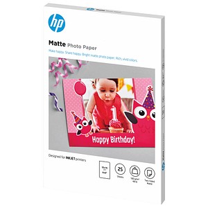 HP Fotopapier 7HF70A 10,0 x 15,0 matt 180 g/qm 25 Blatt HP Fotopapier 7HF70A 10,0 x 15,0 matt 180 g/qm 25 Blatt