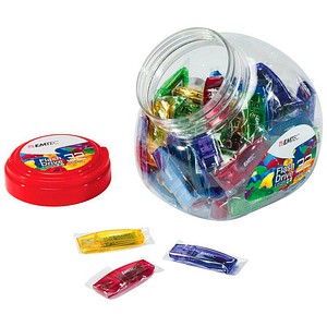 EMTEC USB-Sticks C410 Color Mix - Candy Jar 2.0 blau, gelb, grün, lila, rot 32 GB, 80 St.