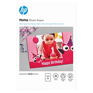 HP Fotopapier 7HF70A 10,0 x 15,0 matt 180 g/qm 25 Blatt HP Fotopapier 7HF70A 10,0 x 15,0 matt 180 g/qm 25 Blatt