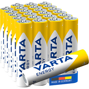 24 VARTA Batterien ENERGY Micro AAA 1,5 V