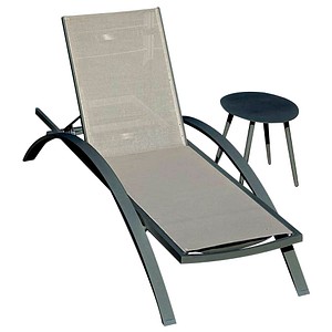 Garden Pleasure Sonnenliege Donna grau Aluminium