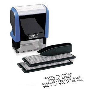 trodat Textstempel, individualisierbar printy 4913 Typo selbstfärbend schwarz ohne Logo