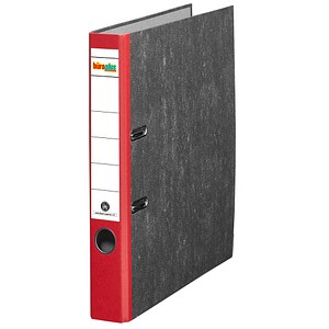 büroplus Ordner rot marmoriert Karton 5,0 cm DIN A4, 1 St.