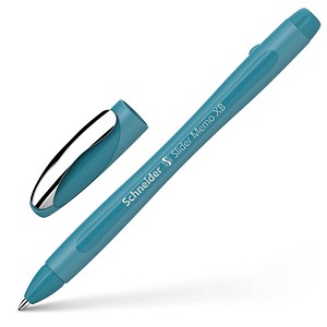 Schneider Kugelschreiber Slider Memo teal, Schreibfarbe: blau, 1 St.