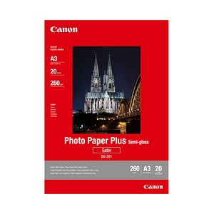 Canon Fotopapier SG-201 DIN A3 satiniert 260 g/qm 20 Blatt Canon Fotopapier SG-201 DIN A3 satiniert 260 g/qm 20 Blatt