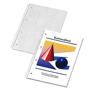 Collegeblock Kugel und Kegel kariert DIN A4 Innenrand, 1 Block