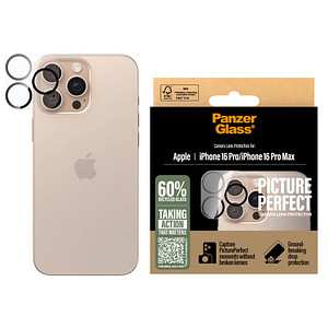 PanzerGlass™ PICTUREPERFECT Kamera-Schutzglas für Apple iPhone 16 Pro, iPhone 16 Pro Max