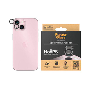 PanzerGlass™ HOOPS Kamera-Schutzglas für Apple iPhone 15, iPhone 15 Plus
