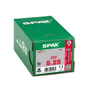 SPAX® Universalschrauben Z2 Halbrundkopf WIROX 25mm  x 5 mm, 500 St.