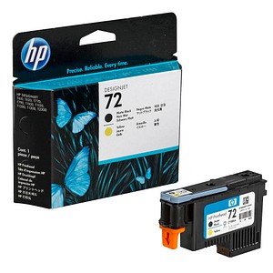 HP 72 (C9384A) schwarz matt, gelb Druckkopf HP 72 (C9384A) schwarz matt, gelb Druckkopf