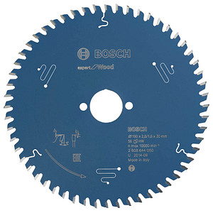 BOSCH EXPERT for Wood Kreissägeblatt 190,0 mm, 56 Zähne