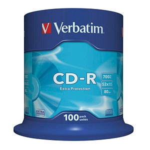 100 verbatim CD-R 700 MB