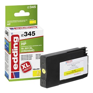 edding EDD-345 gelb Tintenpatrone ersetzt HP 951XL (CN048AE) edding EDD-345 gelb Tintenpatrone ersetzt HP 951XL (CN048AE)