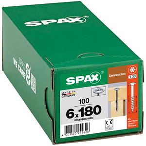 SPAX® Holzbauschrauben T30 Tellerkopf WIROX 180mm  x 6 mm, 100 St.