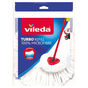 vileda TURBO REFILL Wischmopp-Ersatzkopf Mikrofaser 30 °C waschbar, 1 St.