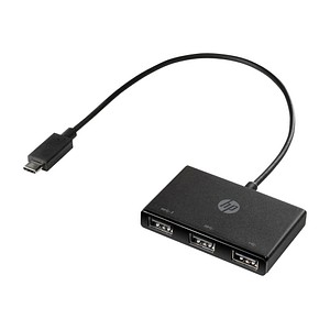 HP USB-Hub 3-fach schwarz