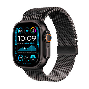 Apple Watch Ultra 2 49 mm (GPS + Cellular) Milanaise Armband M  schwarz