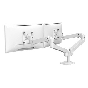 ergotron Monitor-Halterung LX Pro Dual Side-By-Side 45-686-290 weiß für 2 Monitore, Tischbohrung, Tischklemme