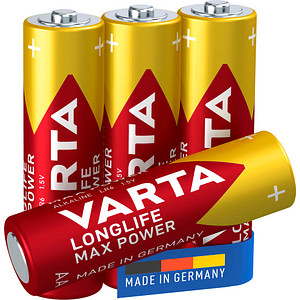 4 VARTA Batterien LONGLIFE Max Power Mignon AA 1,5 V