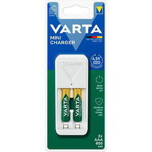 VARTA Mini Charger Akku-Schnellladegerät inkl. Akkus