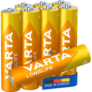 8 VARTA Batterien LONGLIFE Micro AAA 1,5 V