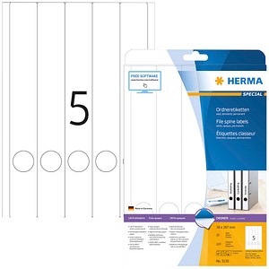 HERMA Ordneretiketten 5130 weiß, 25 Blatt