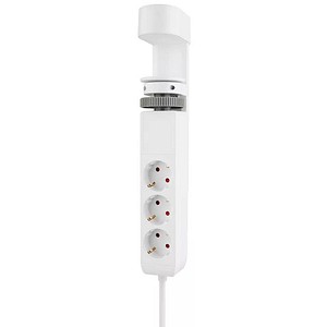 Neomounts DS22-840BL6 3-fach Tischsteckdose 1,4 m weiß mit USB-Buchse