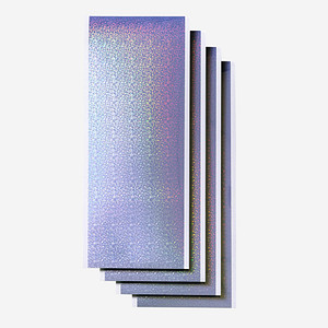 cricut™ Joy Smart Label Vinylfolie permanent silber holografisch 14,0 x 33,0 cm,  4 St.