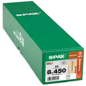 SPAX® Holzbauschrauben T40 Tellerkopf WIROX 8 mm x 450 mm, 25 St.