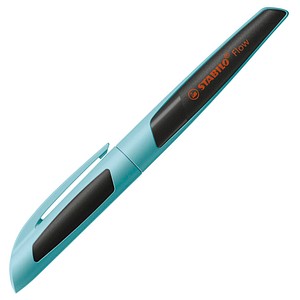STABILO Kugelschreiber Flow hellblau/schwarz, Schreibfarbe: blau, 1 St.