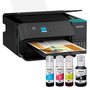 AKTION: EPSON EcoTank ET-2950 3 in 1 Tintenstrahl-Multifunktionsdrucker schwarz mit 40 Euro CashBack