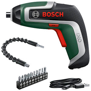 BOSCH Home & Garden IXO 7 Flexi Set Akku-Schrauber-Set 3,6 V, mit 1 Akku