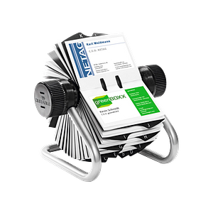 Register A-Z DURABLE Visitenkarten-Ringbuch VISIFIX A4 400 Visitenkarten 12-tlg