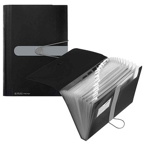herlitz Fächermappe easy orga to go 12 Fächer schwarz, 1 St.