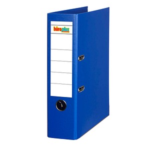 büroplus Ordner blau Kunststoff 8,0 cm DIN A4, 1 St.