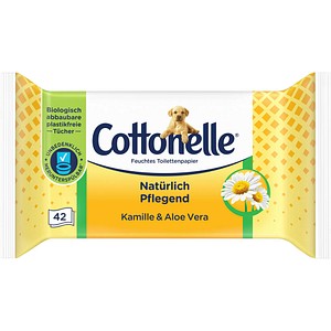 Cottonelle Feuchtes Toilettenpapier Natürlich Pflegend 1-lagig, 42 Tücher