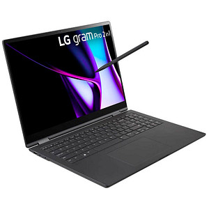 LG gram Pro 2in1 16T90SP-K.AP78G Convertible Notebook 40,6 cm (16,0 Zoll), 16 GB RAM, 1 TB SSD, Intel® Core™ Ultra 7 155