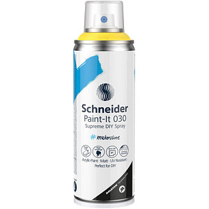 Schneider Paint-It 030 Supreme DIY Acrylspray Sprühfarbe gelb